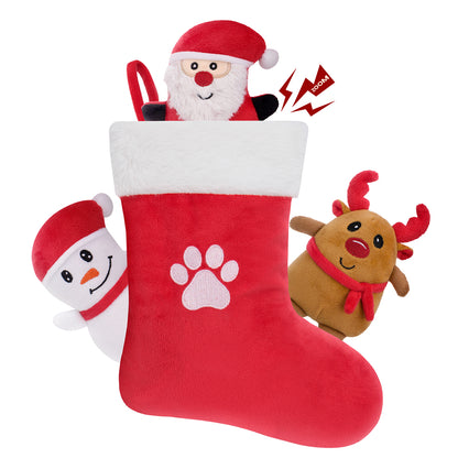 HGB Christmas Squeaky Dog Toys (4 Pack)