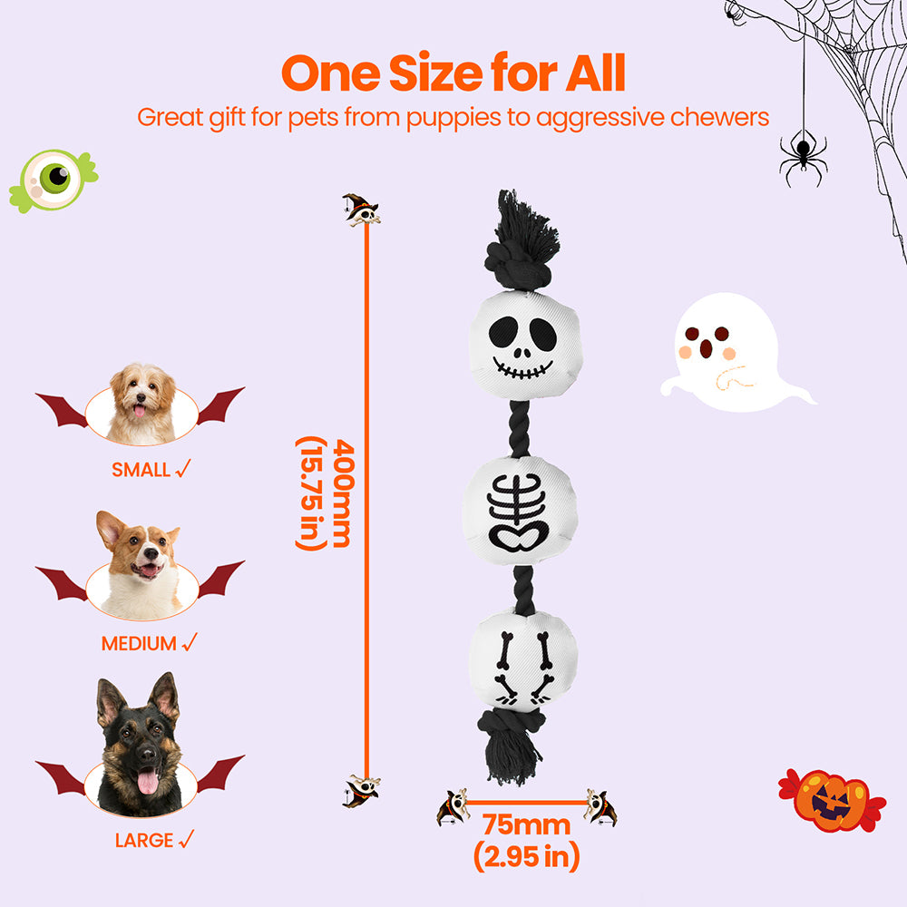 HGB Halloween Dog Toys, Squeaky Dog Toys, Tough Pumpkin Dog Toys