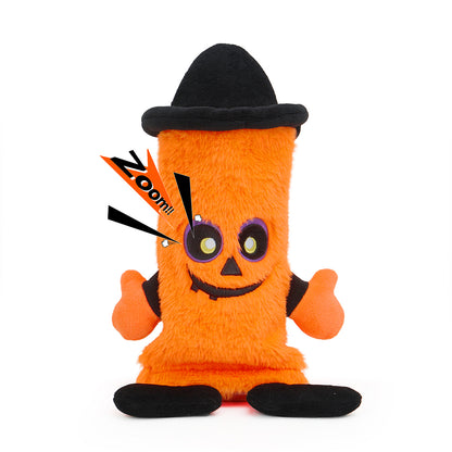 HGB Halloween Dog Toys, No Stuffing Pumpkin Dog Toys